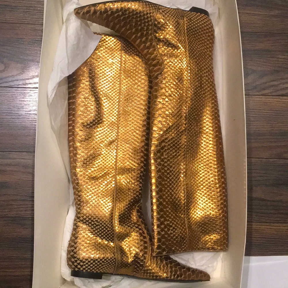 Devi Kroell Classic Flat Boots Copper 36